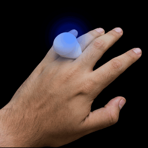 LED Flashing Jelly Rings (White Color, 24 Rings Per Pack) - Glow-Paradise