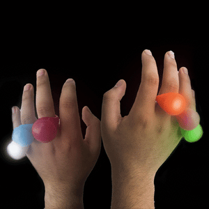 LED Flashing Jelly Rings (Assorted Colors, 24 Rings Per Pack) - Glow-Paradise