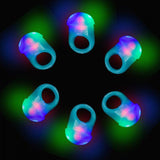 LED Flashing Jelly Rings (Blue Color, 24 Rings Per Pack) - Glow-Paradise