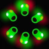 LED Flashing Jelly Rings (Green Color, 24 Rings Per Pack) - Glow-Paradise