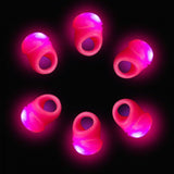 LED Flashing Jelly Rings (Pink Color, 24 Rings Per Pack) - Glow-Paradise