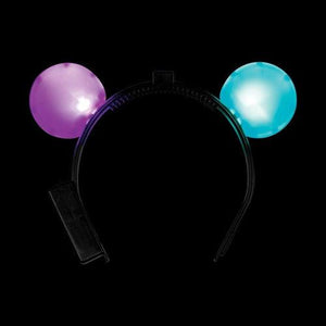 LED Light Up Mouse Ears Multicolor (1 Quantity Per Pack) - Glow-Paradise