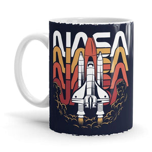 Lift Off - NASA Ceramic Home Kitchen Drinking Coffee Milk Mug (350ml/11oz, Made in USA) - Glow-Paradise
