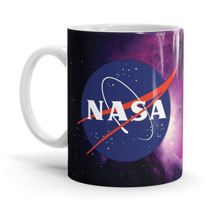 NASA: Logo Ceramic Home Kitchen Drinking Coffee Milk Mug (350ml/11oz, Made in USA) - Glow-Paradise