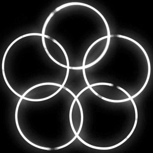 20 Inch Glow Stick Necklaces (White Color, 50 Counts Per Pack) - Glow-Paradise