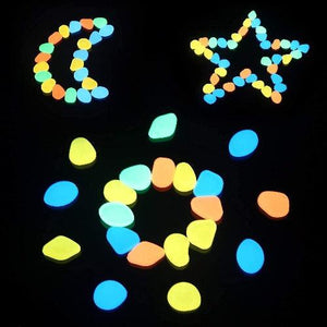 Glow in The Dark Mixed Color Luminous Stones Set (400 Stones Per Pack) - Glow-Paradise
