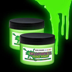 Glominex Glow Paint 2 oz Jar (Green Color, 1 Jar Per Pack) - Glow-Paradise