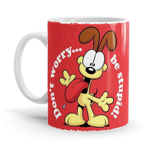 Odie: Be Stupid - Garfield Ceramic Home Kitchen Drinking Coffee Milk Mug (350ml/11oz, Made in USA) - Glow-Paradise