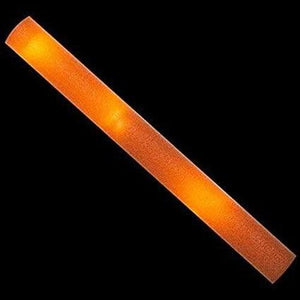 LED Light Up 16 Inch Multicolor Foam Stick Baton (Orange Color, 1 Per Pack) - Glow-Paradise