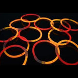 Glow Eyeglasses Bi-Color - Aviator Style- Bi Orange/Red (50 Eye Glassess Per Pack) - Glow-Paradise