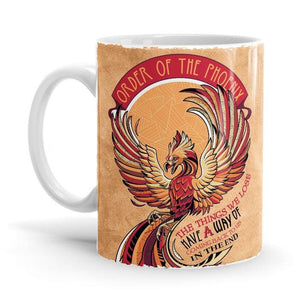 Order Of The Phoenix - Harry Potter Ceramic Home Kitchen Drinking Coffee Milk Mug (350ml/11oz, Made in USA) - Glow-Paradise