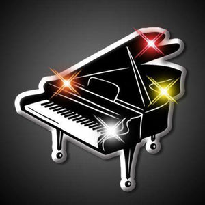 LED Piano Flashing Body Light Lapel Pins (1 Per Pack) - Glow-Paradise
