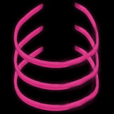 22 Inch Twister Glow Stick Necklaces (Pink Color, 25 Count Per Pack) - Glow-Paradise