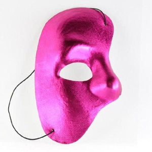 Halloween Half Mask (Pink Color, 1 Mask Per Pack) - Glow-Paradise