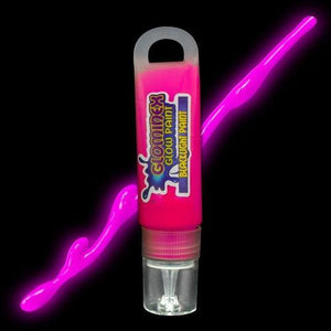 Glominex Blacklight UV Reactive Paint 1 oz Tube (Pink Color, 1 Quantity Per Pack) - Glow-Paradise