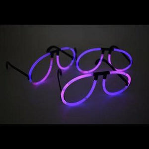 Glow Eyeglasses Bi-Color - Aviator Style- Bi Pink/Purple (50 Eye Glassess Per Pack) - Glow-Paradise