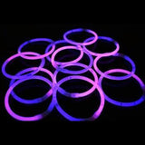Glow Eyeglasses Bi-Color - Aviator Style- Bi Pink/Purple (50 Eye Glassess Per Pack) - Glow-Paradise