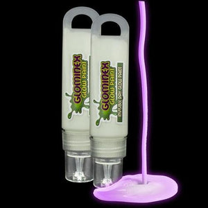 Glominex Glow Paint 1 oz Tube - Invisible Day (Purple Color, 1 Tube Per Pack) - Glow-Paradise