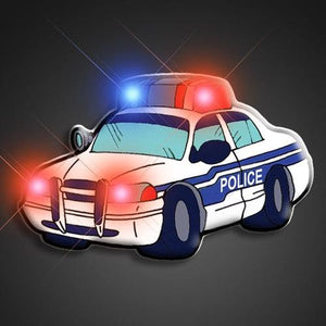LED Police Car Flashing Body Light Lapel Pins (1 Per Pack) - Glow-Paradise