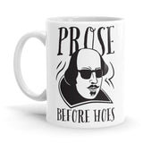 Prose Before Hoes Ceramic Home Kitchen Drinking Coffee Milk Mug (350ml/11oz, Made in USA) - Glow-Paradise