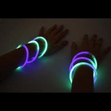Glow Eyeglasses Bi-Color - Aviator Style- Bi Purple/Green (50 Eye Glassess Per Pack) - Glow-Paradise