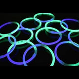 Glow Eyeglasses Bi-Color - Aviator Style- Bi Purple/Green (50 Eye Glassess Per Pack) - Glow-Paradise