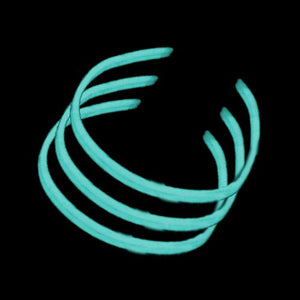22 Inch Twister Glow Stick Necklaces (Aqua Color, 25 Count Per Pack) - Glow-Paradise
