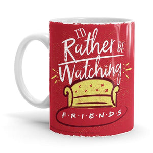 Rather Be Watching - Friends Ceramic Home Kitchen Drinking Coffee Milk Mug (350ml/11oz, Made in USA) - Glow-Paradise
