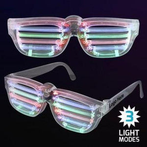 LED Light Up Flashing Rave Party Shades (1 Eyeglasses Per Pack) - Glow-Paradise