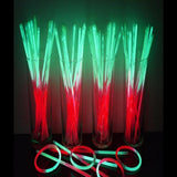 8 Inch Premium Glow Stick Bracelets - Bi Color - Red/Green (100 Counts Per Pack) - Glow-Paradise
