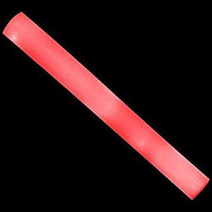 LED Light Up 16 Inch Multicolor Foam Stick Baton (Red Color, 3 Per Pack) - Glow-Paradise
