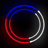 24 Inch Tri-Color Glow stick Necklaces (Red/White/Blue, 50 Count Per Pack) - Glow-Paradise