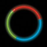 22 Inch Premium Jumbo Glow Necklaces Tricolor (Red/Green/Blue, 50 Count Per Pack) - Glow-Paradise