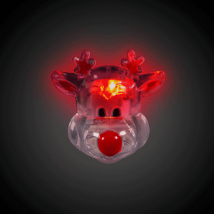 LED Flashing Reindeer Pin (1 Per Pack) - Glow-Paradise