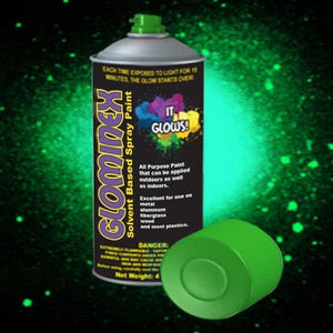 Glominex Glow Spray Paint 4oz - Invisible Day (Green Color, 1 Piece Per Pack) - Glow-Paradise