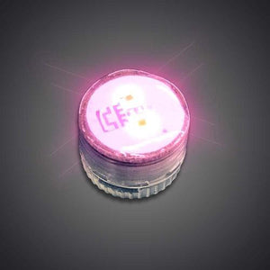 LED Light Up Non Flashing Button Body Light (Pink Color, 1 Per Pack) - Glow-Paradise