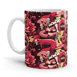 Anatomy Pattern - Rick And Morty Ceramic Home Kitchen Drinking Coffee Milk Mug (350ml/11oz, Made in USA) - Glow-Paradise