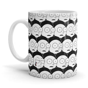 Evil Morty Pattern - Rick And Morty Official Mug - Glow-Paradise