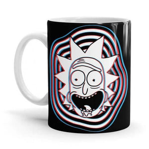 Glitch - Rick And Morty Ceramic Home Kitchen Drinking Coffee Milk Mug (350ml/11oz, Made in USA) - Glow-Paradise