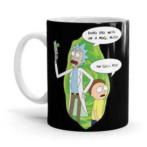 Looks Like We Are On A Mug - Rick And Morty Ceramic Home Kitchen Drinking Coffee Milk Mug (350ml/11oz, Made in USA) - Glow-Paradise
