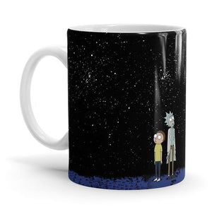 Night Sky - Rick And Morty Ceramic Home Kitchen Drinking Coffee Milk Mug (350 ml/11oz, Made in USA) - Glow-Paradise