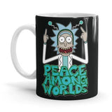 Peace Among Worlds - Rick And Morty Ceramic Home Kitchen Drinking Coffee Milk Mug (350ml/11oz, Made in USA) - Glow-Paradise