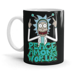 Peace Among Worlds - Rick And Morty Ceramic Home Kitchen Drinking Coffee Milk Mug (350ml/11oz, Made in USA) - Glow-Paradise
