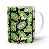 Portal Pattern - Rick And Morty Ceramic Home Kitchen Drinking Coffee Milk Mug (350ml/11oz, Made in USA) - Glow-Paradise