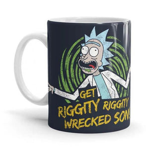 Riggity Riggity Wrecked Son - Rick And Morty Ceramic Home Kitchen Drinking Coffee Milk Mug (350ml/11oz, Made in USA) - Glow-Paradise