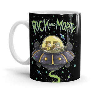 Space Cruiser - Rick And Morty Ceramic Home Kitchen Drinking Coffee Milk Mug (350ml/11oz, Made in USA) - Glow-Paradise
