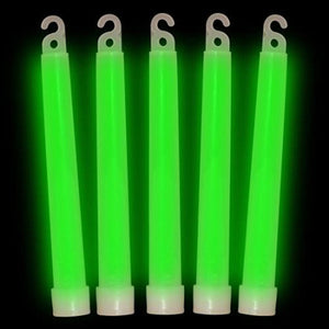6 Inch Premium Glow Sticks (Green Color, 12 Count Per Pack) - Glow-Paradise