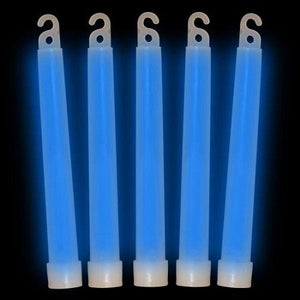 6 Inch Premium Glow Sticks (Blue Color, 12 Count Per Pack) - Glow-Paradise