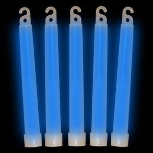 6 Inch Ultra-Bright Emergency 12 Hours Industrial Grade Glow Sticks (Blue Color, 12 Counts Per Pack) - Glow-Paradise