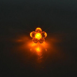 LED Light Up Flower Stud Earrings (Yellow Color, 1 Pair Per Pack) - Glow-Paradise